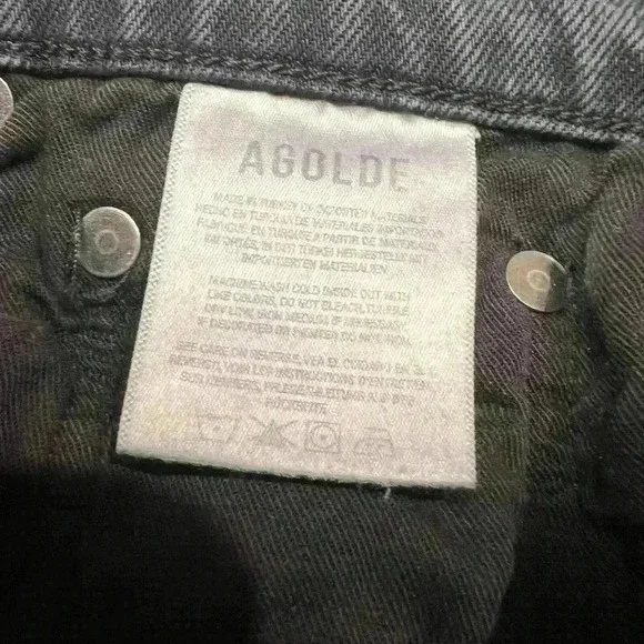 Agolde Toni Mid Rise Straight Jeans Feral Size 28 - Picture 9 of 10
